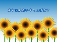Summer-Sunflower greeting card