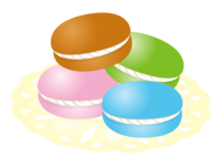 Colorful macaron material