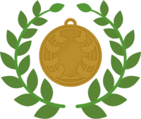 銅メダルと月桂樹