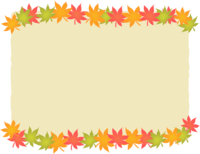 Momiji-Autumn leaves-Autumn frame Frame