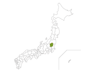 日本地图和枥木县