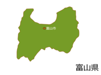 富山县和富山市的地图