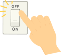 Switch off with your finger