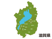 滋贺县(各市町村)的地图