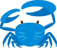 青いカニ(蟹)