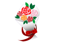 Rose bouquet material
