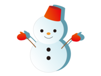 Snowman-Winter material