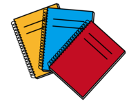 Three notebook set material