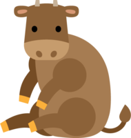 Cute brown cow