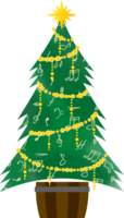 Christmas tree of musical notes