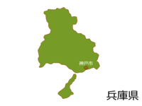 兵庫県と神戸市の地図