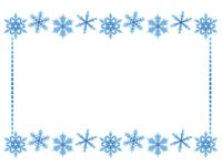 Snowflake (blue) frame