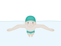 水泳-平泳ぎ素材
