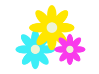 三色の小花
