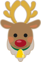 Christmas reindeer (face)