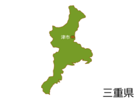 三重県と津市の地図