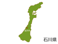 石川県と金沢市の地図