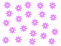 たくさんの紫色の小花
