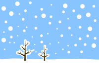 シンプルな雪景色素材