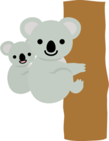 Koala parent and child