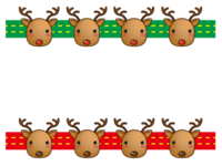 Christmas-reindeer frame