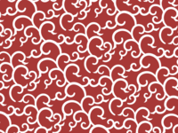 Arabesque pattern (red)