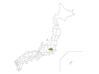 日本地图和埼玉县