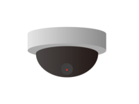 ドーム型の防犯-監視カメラ