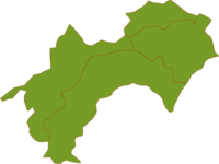 Map of Shikoku region (vector data)