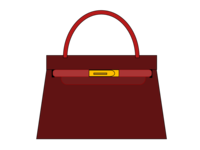 茶色い女性用バッグ素材