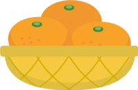 Mandarin oranges in a basket