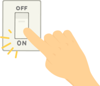 Switch on with your finger