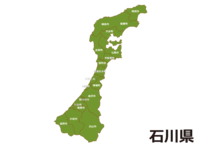 石川县(各市町村)的地图