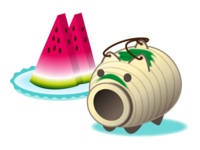 Pig mosquito coil and watermelon material