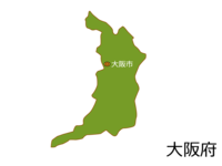 Map of Osaka Prefecture and Osaka City