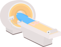 Medical-People undergoing MRI examination