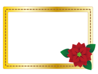 Christmas-Poinsettia frame