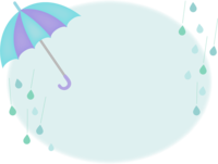 Blue umbrella frame-frame material