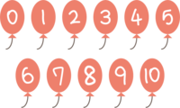 風船の数字