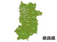 Map of Nara prefecture (by municipality)