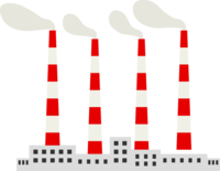Factory that emits smoke