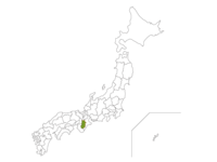 Japan map and Nara prefecture
