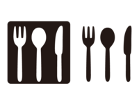 Fork-Knife-Spoon silhouette