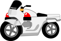Police motorcycle