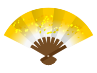 Folding fan (gold) material