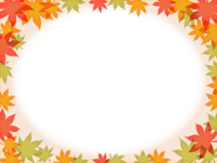 Momiji-Autumn leaves-Autumn frame Frame