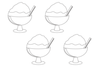 Coloring Material-Shaved Ice