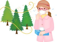 花粉症の女性