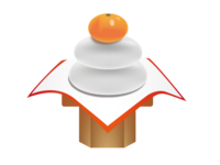 Kagami Mochi-New Year-New Year's card