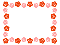 Plum blossom frame
